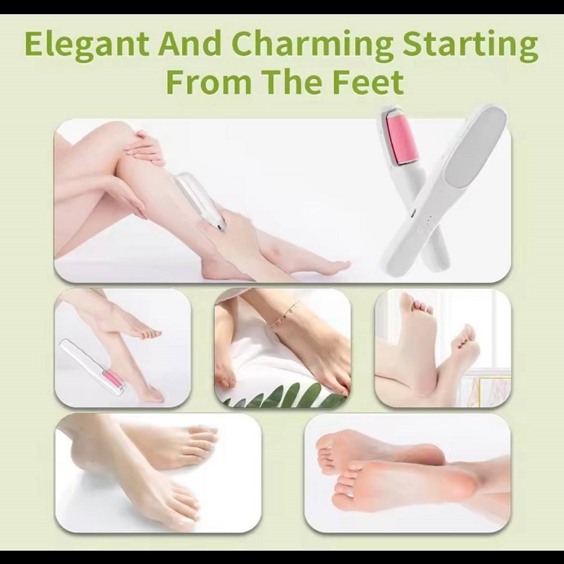 سوهان شارژی کف پا و موبر 2 کاره -سفید